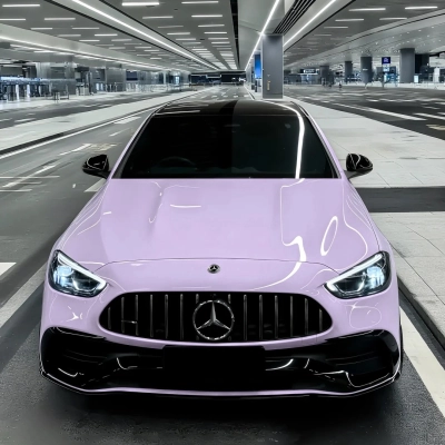 Ravoony Plus Glossy Violet Star Car Wrap 02