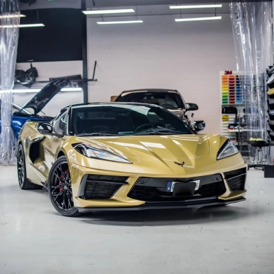 Ravoony Pro TPU Glossy Metallic Vitreous Gold PPF Film 02