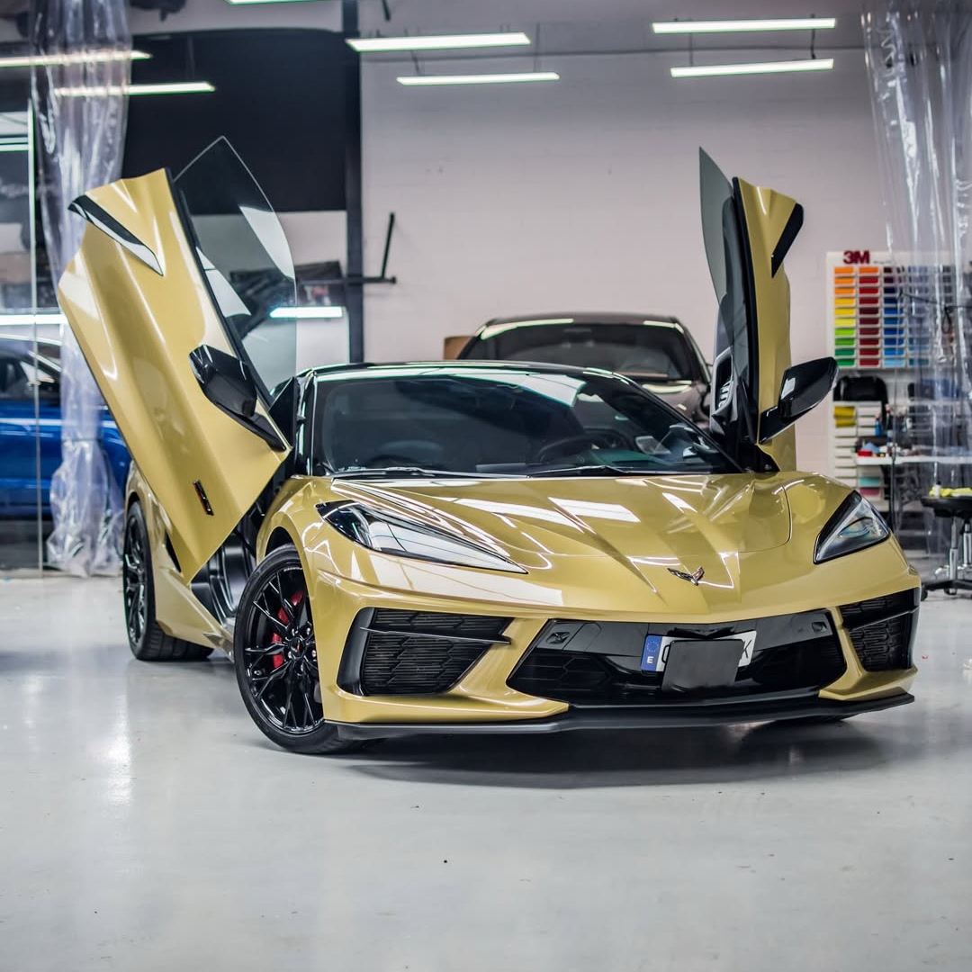 Ravoony Pro TPU Glossy Metallic Vitreous Gold PPF Film