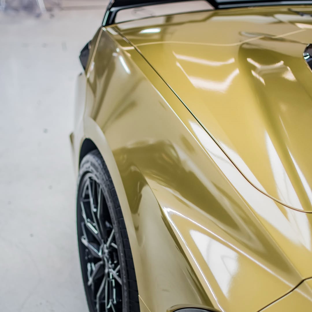 Ravoony Pro TPU Glossy Metallic Vitreous Gold PPF Film