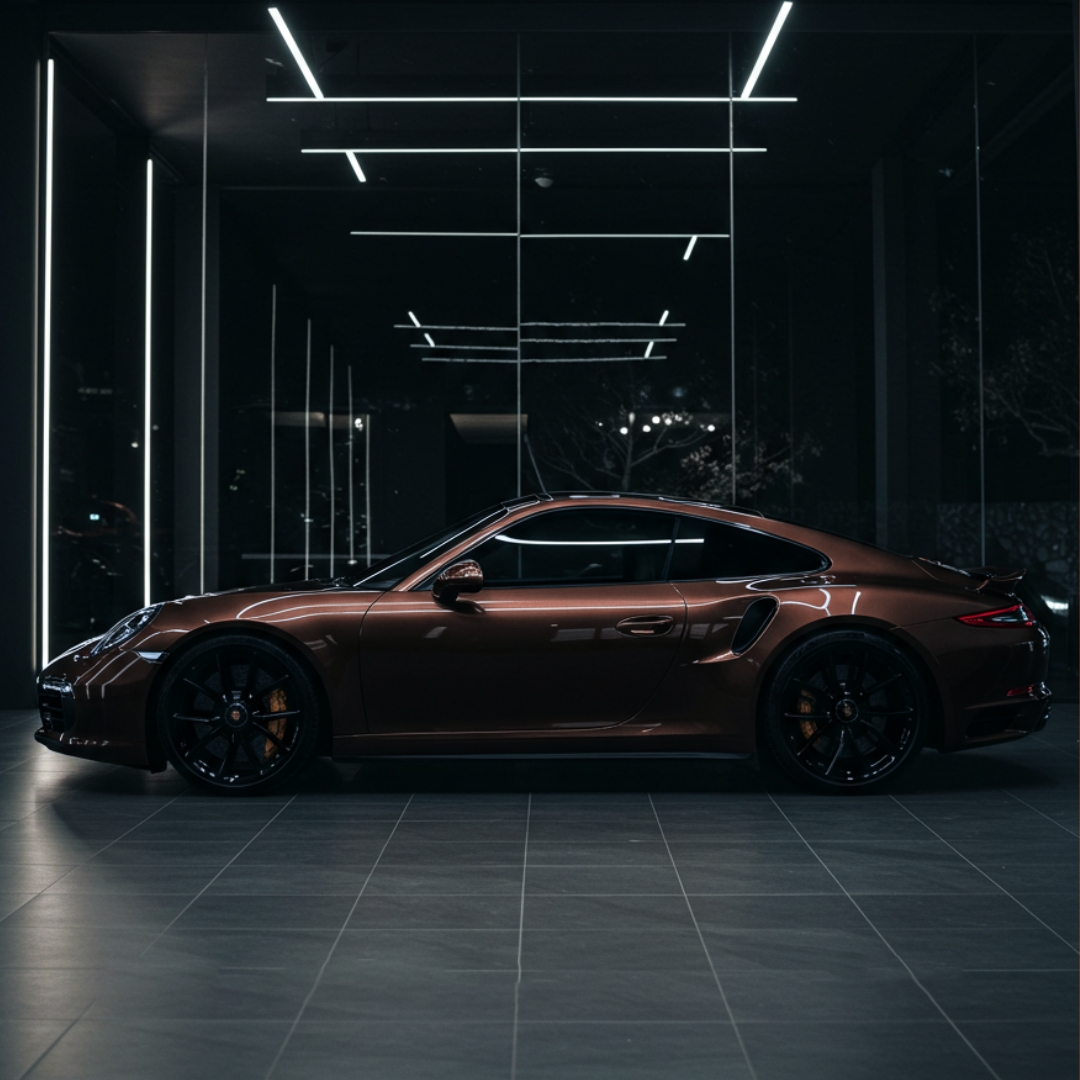 Ravoony Pro TPU Glossy Metallic Coffee Brown PPF Film