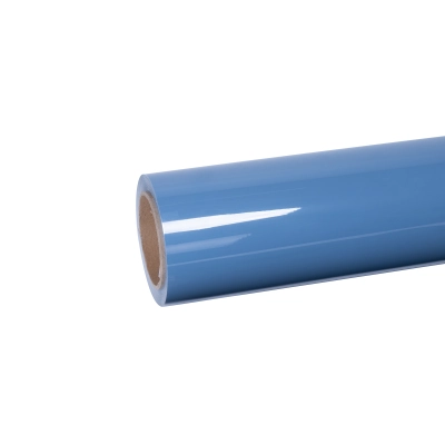 Ravoony Plus PET Gloss China Blue Car Vinyl Wrap 01
