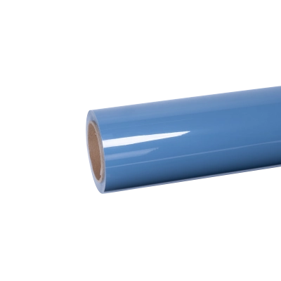 Ravoony Plus PET Gloss China Blue Car Vinyl Wrap Audi A4L Wrap 01