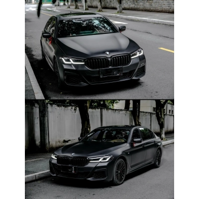 Ravoony Plus Matte Black Car Vinyl Wrap 02