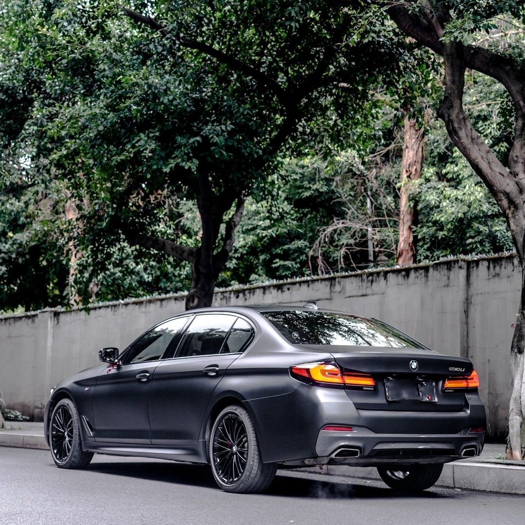 Ravoony Plus Matte Black Car Vinyl Wrap