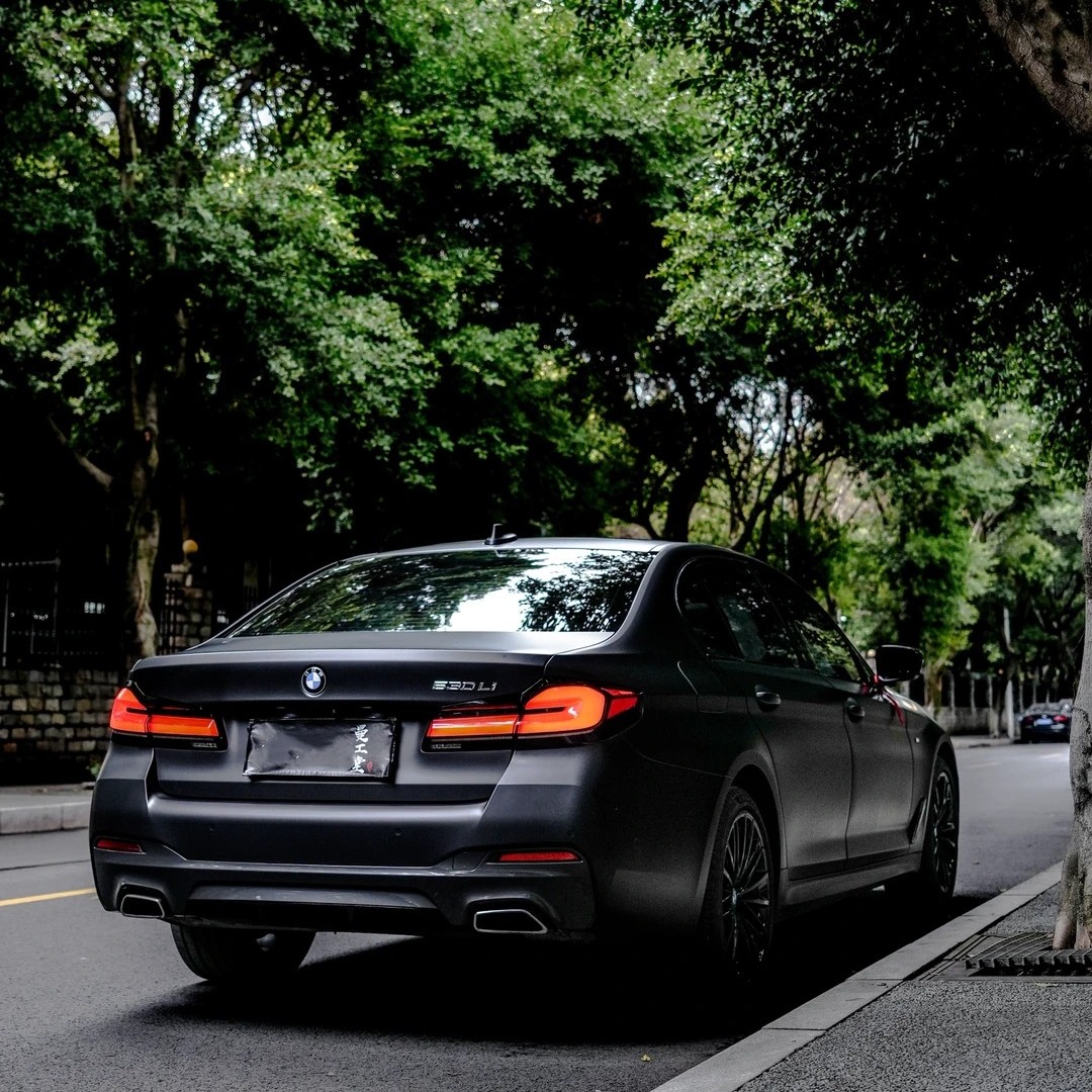 Ravoony Plus Matte Black Car Vinyl Wrap