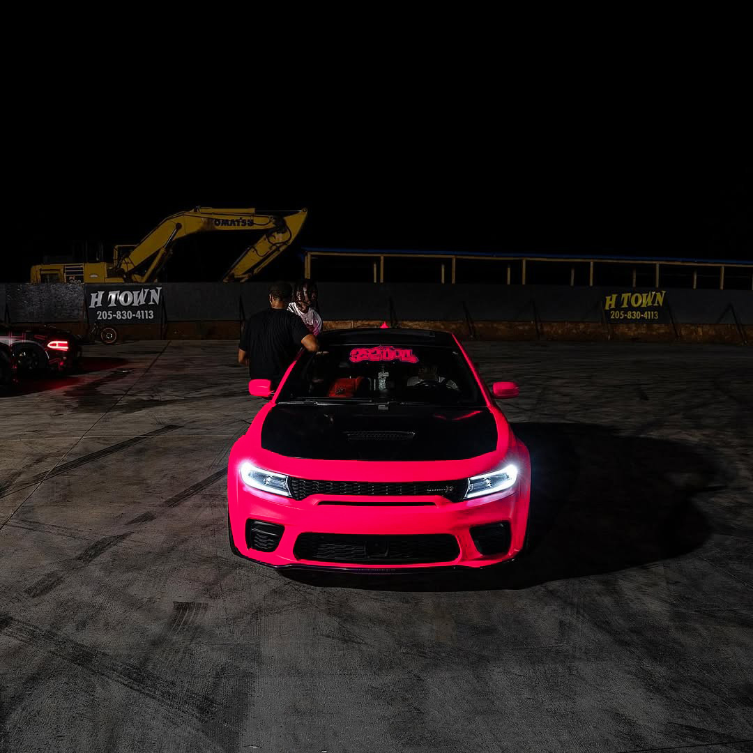 Ravoony Plus Ultimate Flat Fluorescent Pink Car Vinyl Wrap