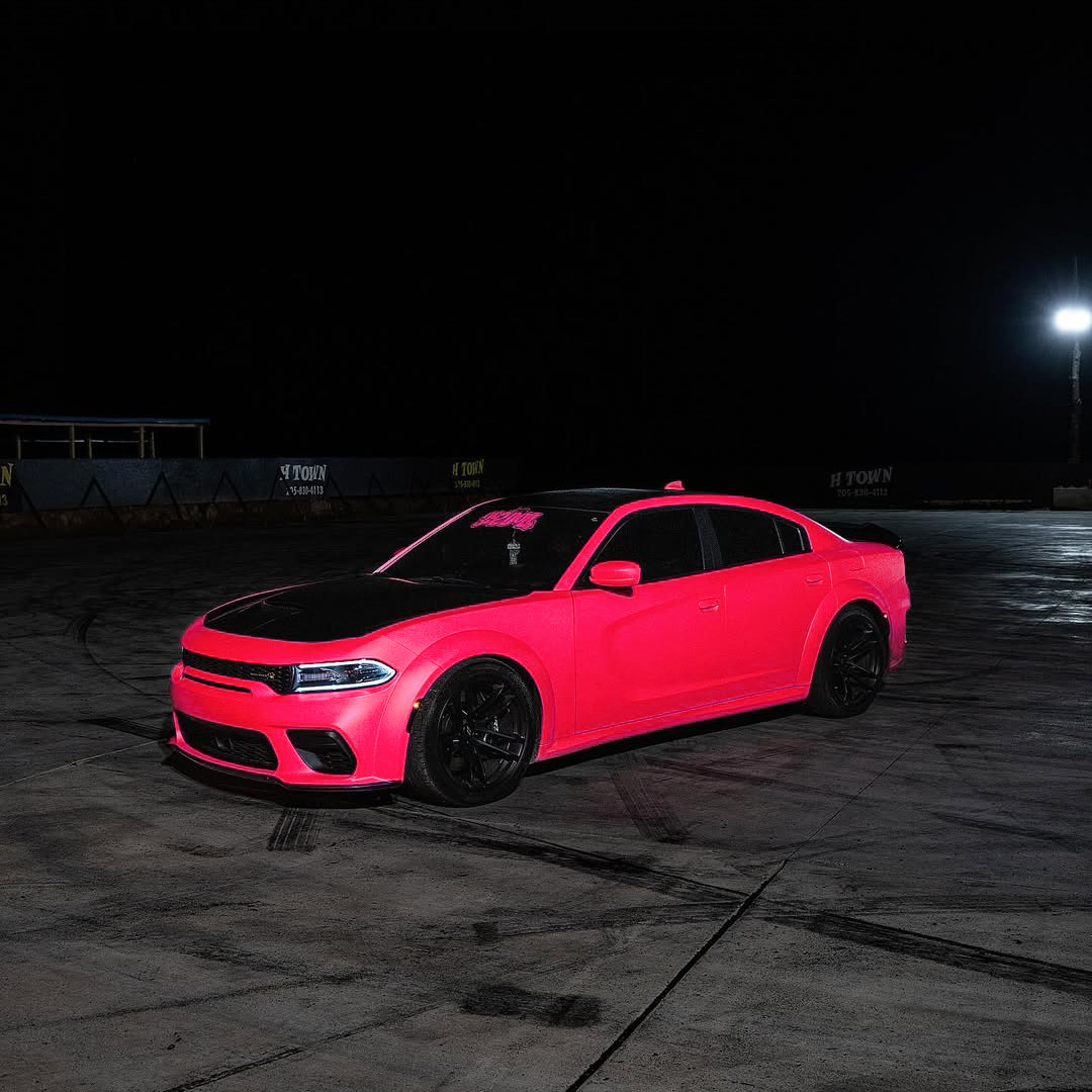 Ravoony Plus Ultimate Flat Fluorescent Pink Car Vinyl Wrap