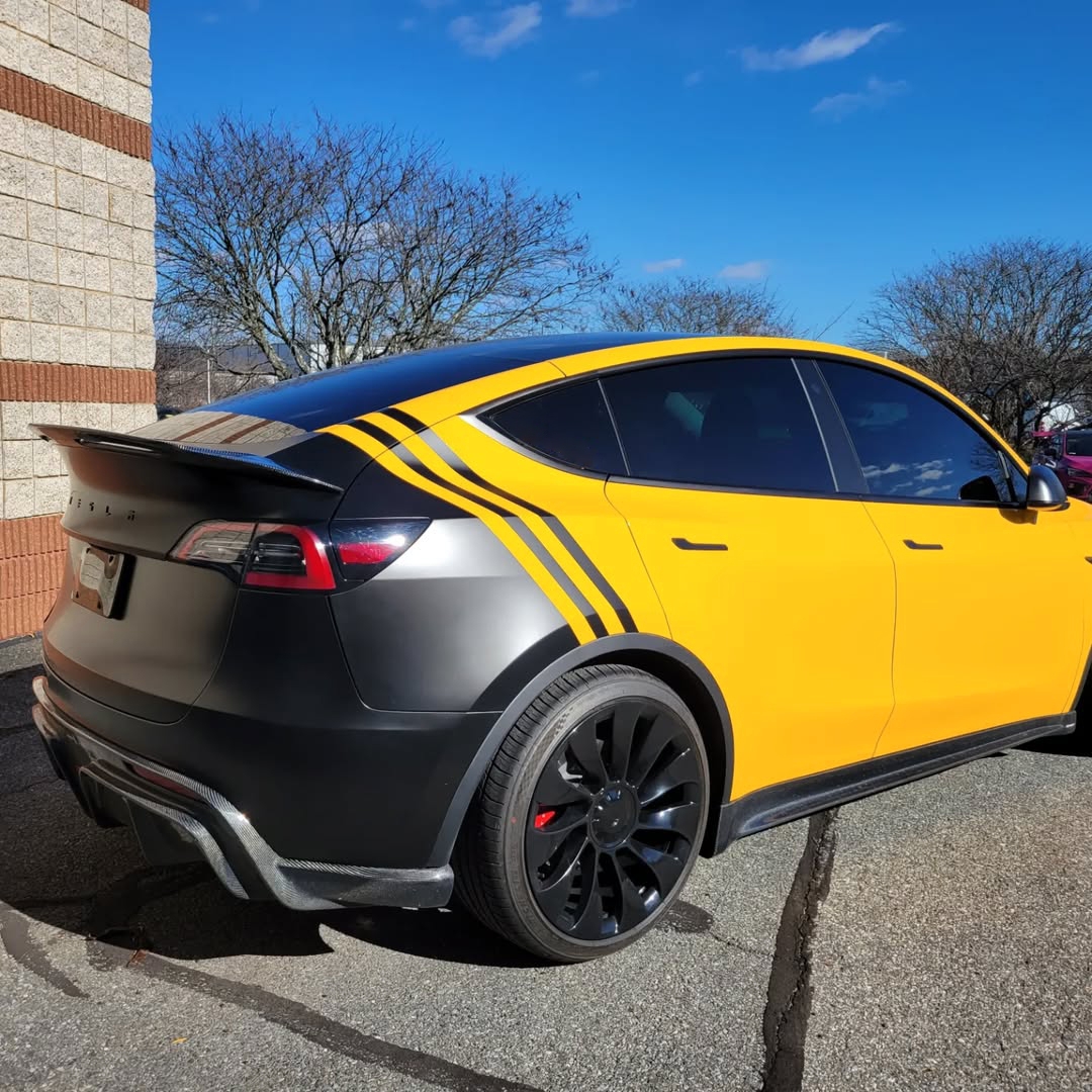 Ravoony Basic PET Gloss Sunflower Yellow Vinyl Wrap