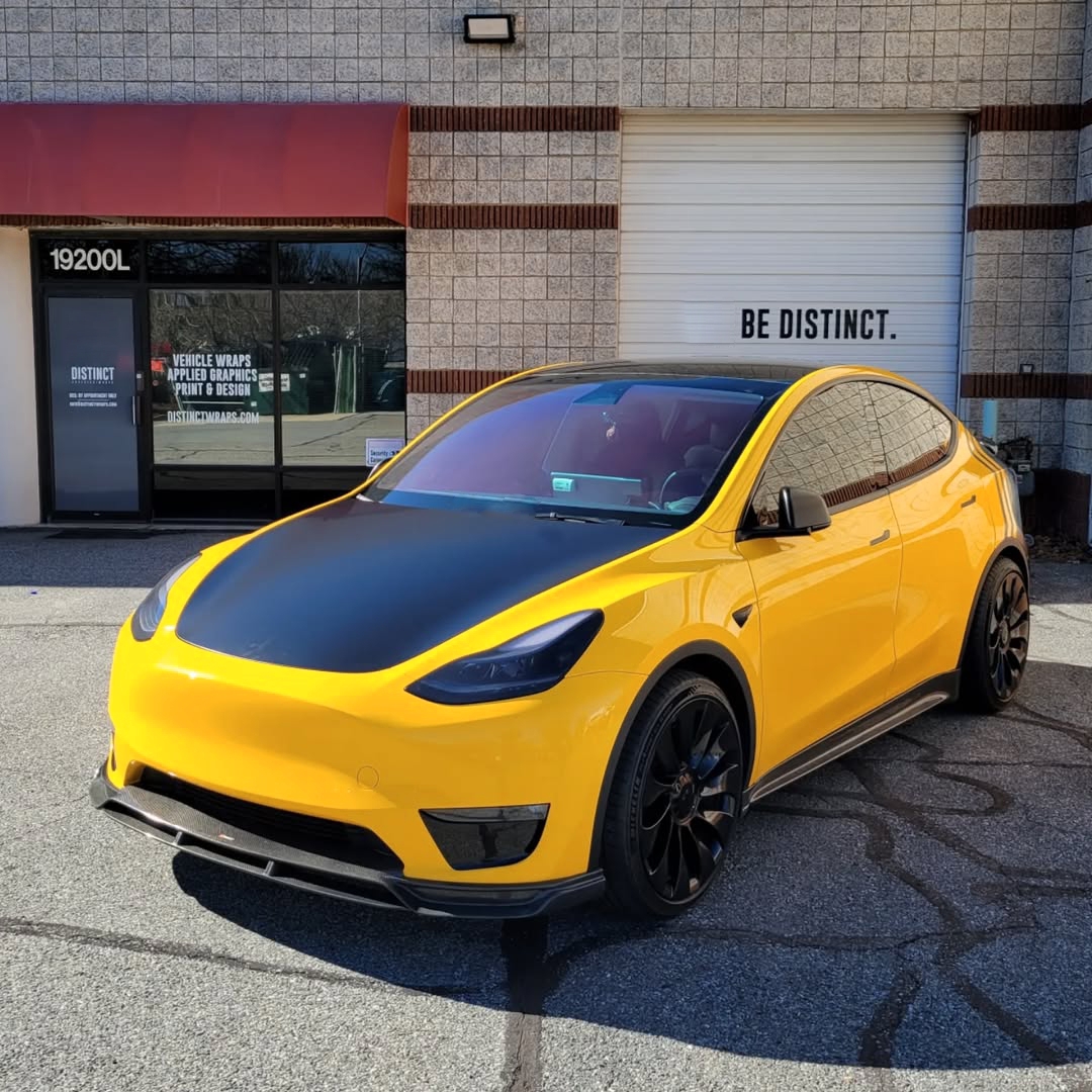 Ravoony Basic PET Gloss Sunflower Yellow Vinyl Wrap