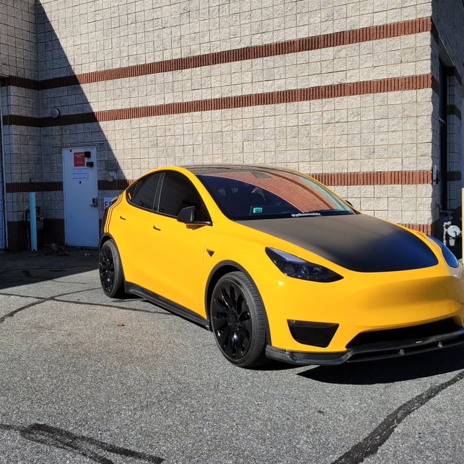 Ravoony Basic PET Gloss Sunflower Yellow Vinyl Wrap