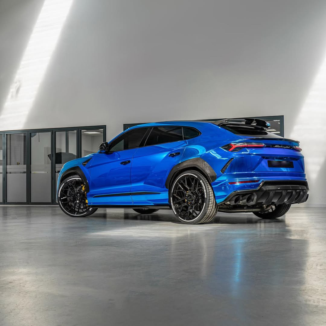 Ravoony Plus PET Glossy Chrome Blue Car Vinyl Wrap