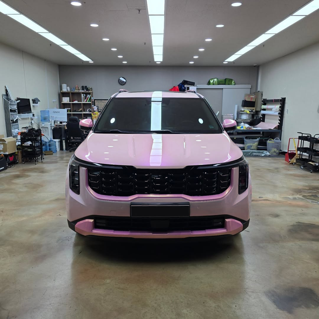 Ravoony Plus PET Twin Magic Pink Car Vinyl Wrap