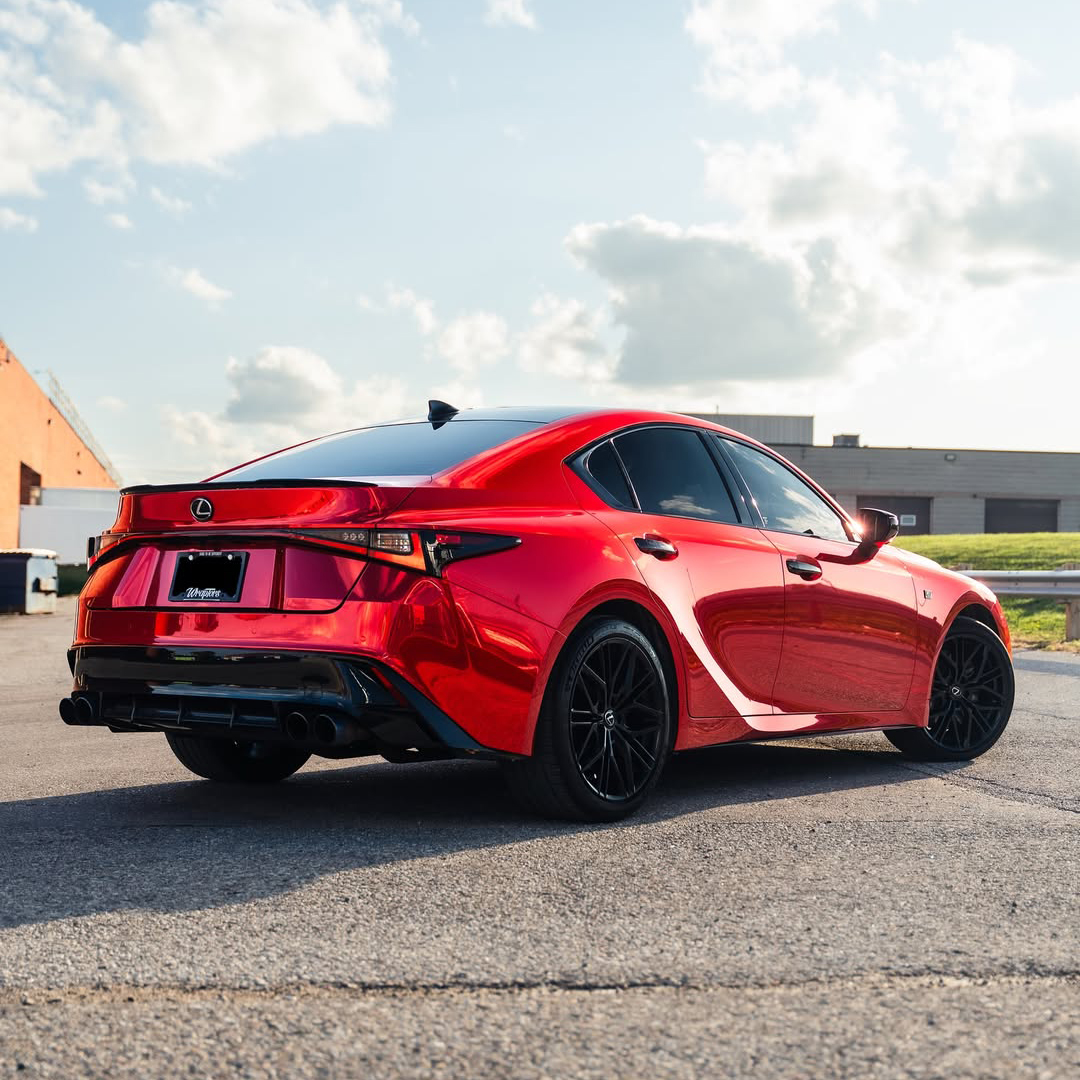 Ravoony Plus Super Gloss Chrome Red Vinyl Car Wrap