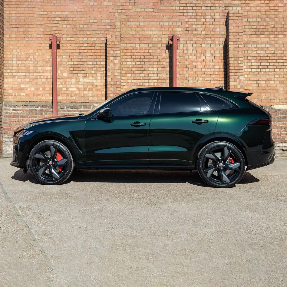 Ravoony Plus PET Gloss Pearlized Benz Emerald Green Car Vinyl Wrap