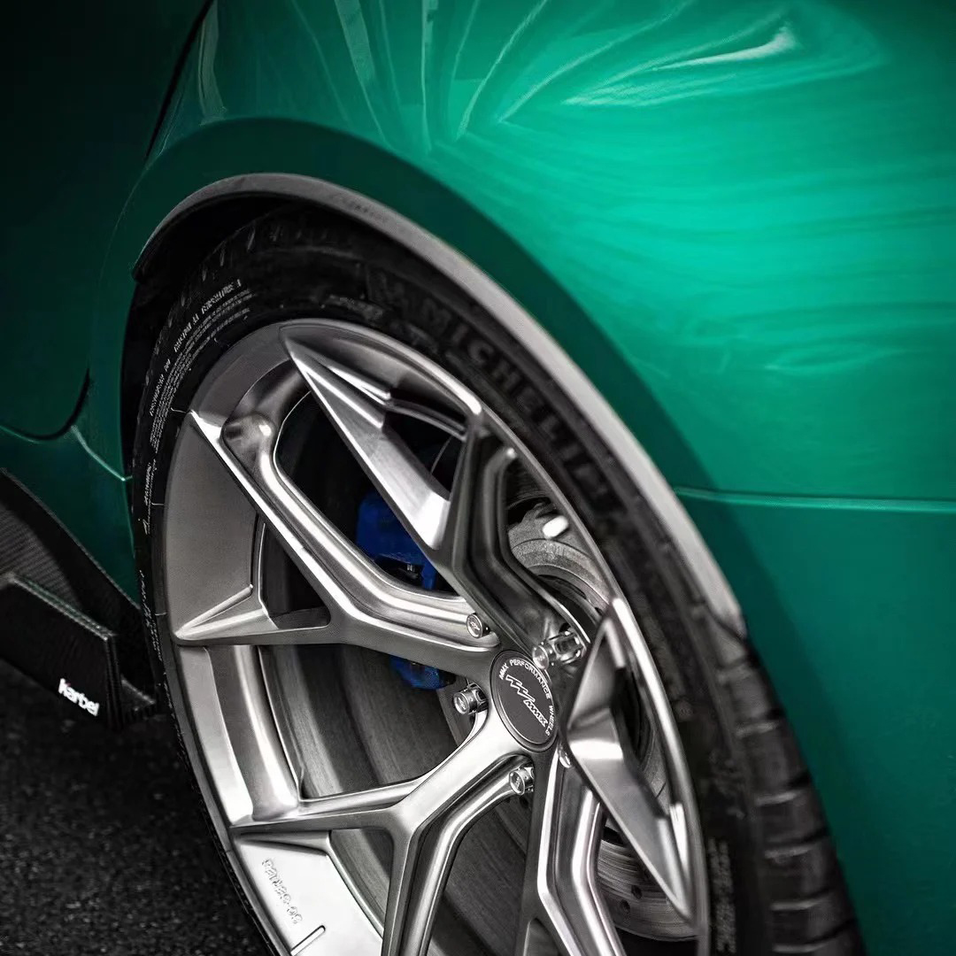 Ravoony Plus PET Metallic Paint Emerald Green Car Vinyl Wrap