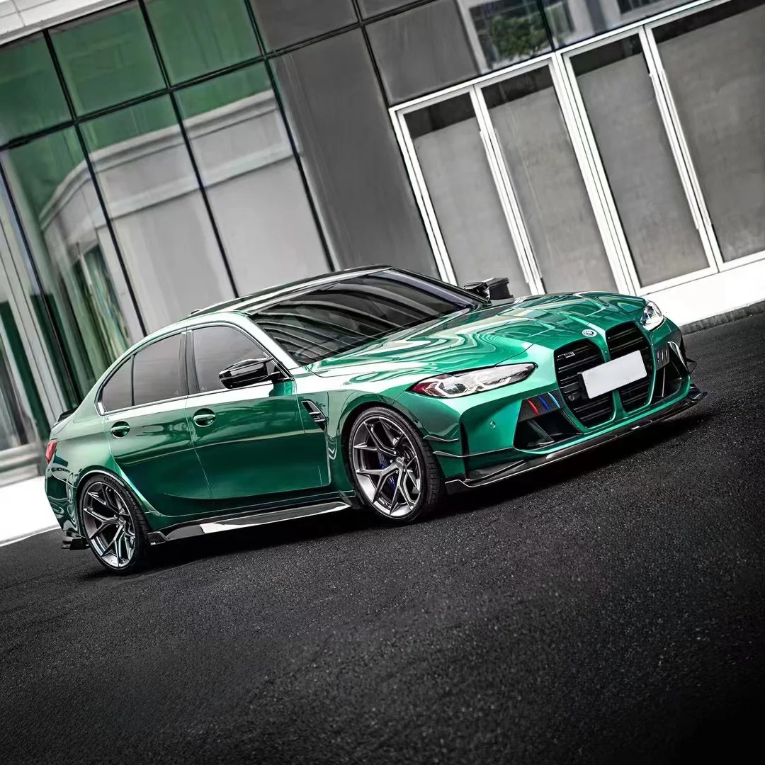 Ravoony Plus PET Metallic Paint Emerald Green Car Vinyl Wrap