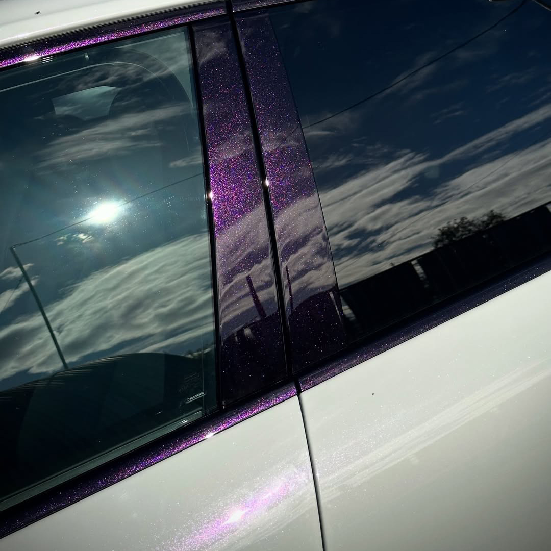 Ravoony Pro TPU Glossy Transparent Diamond Purple PPF Film 7.5mil