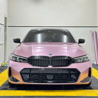 Ravoony Plus Bentley Gloss Passion Pink Vinyl Car Wrap 02