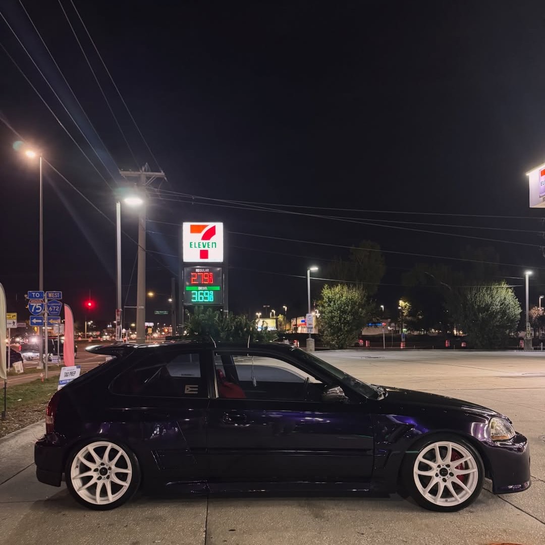 Ravoony Plus PET Gloss Ghost Midnight Purple Car Vinyl Wrap