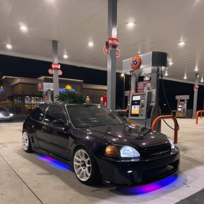 Ravoony Plus PET Gloss Ghost Midnight Purple Car Vinyl Wrap 02