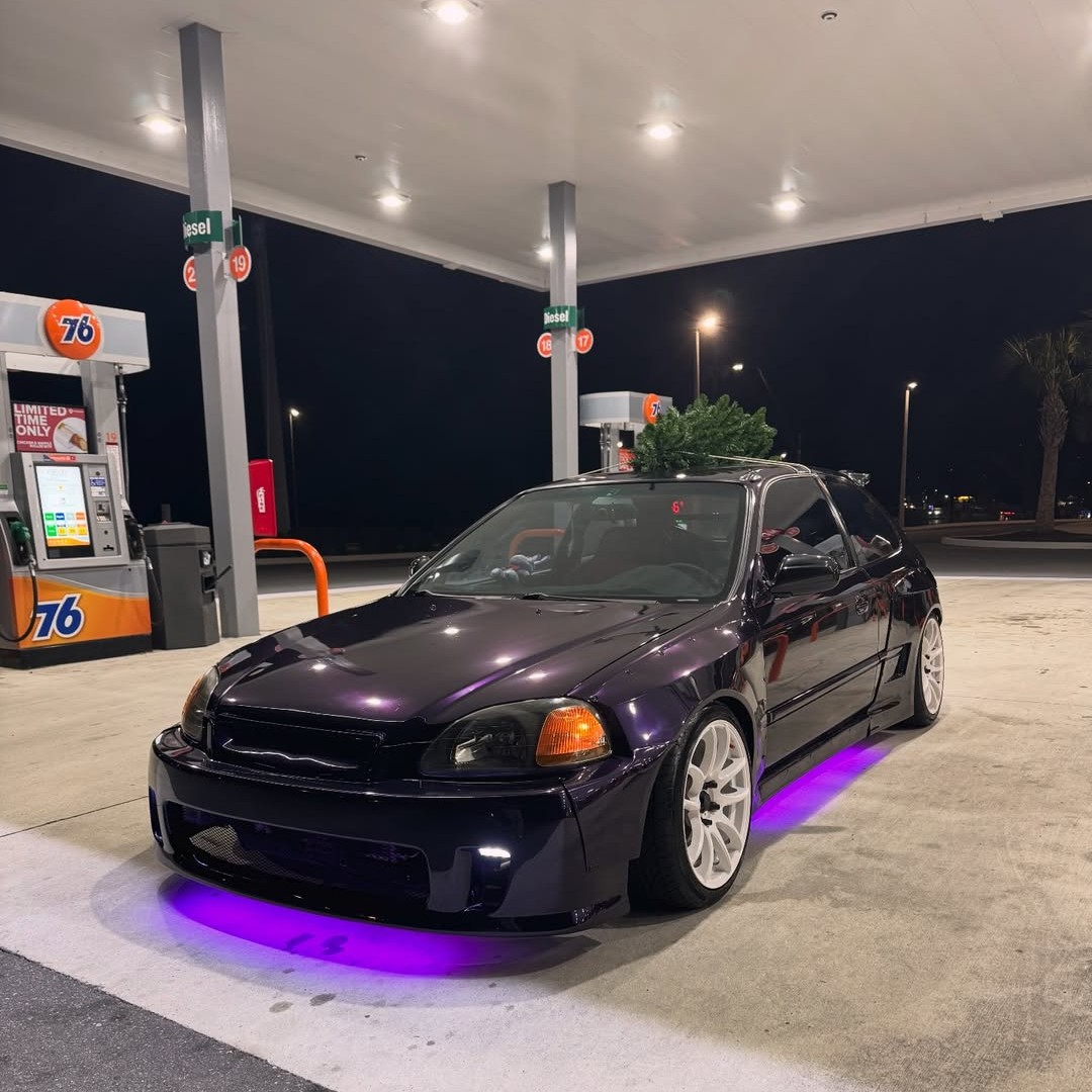 Ravoony Plus PET Gloss Ghost Midnight Purple Car Vinyl Wrap