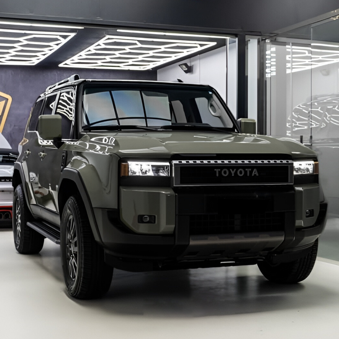 Ravoony Plus PET Gloss Khaki Green Car Vinyl Wrap