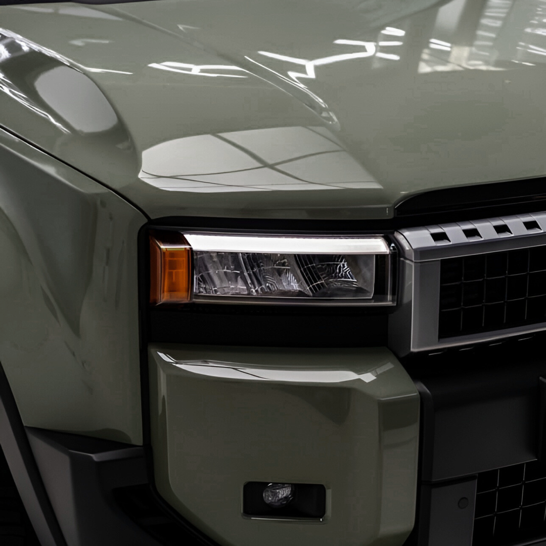 Ravoony Plus PET Gloss Khaki Green Car Vinyl Wrap