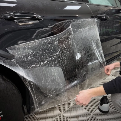 Ravoony Pro TPU Glossy Transparent Diamond Silver PPF Film 7.5mil 02