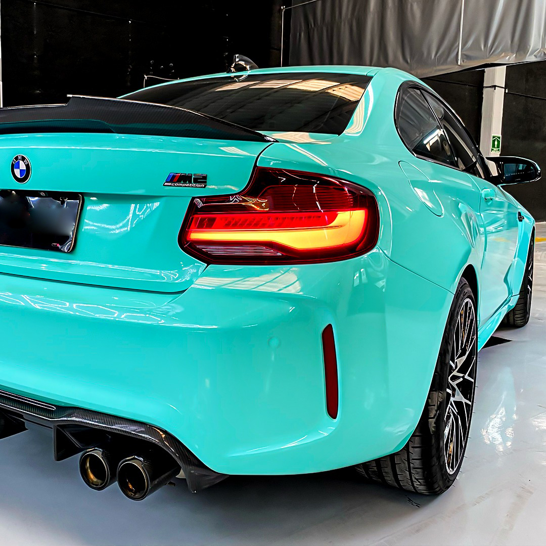 Ravoony Plus PET Glossy Tiffany Blue Car Vinyl Wrap