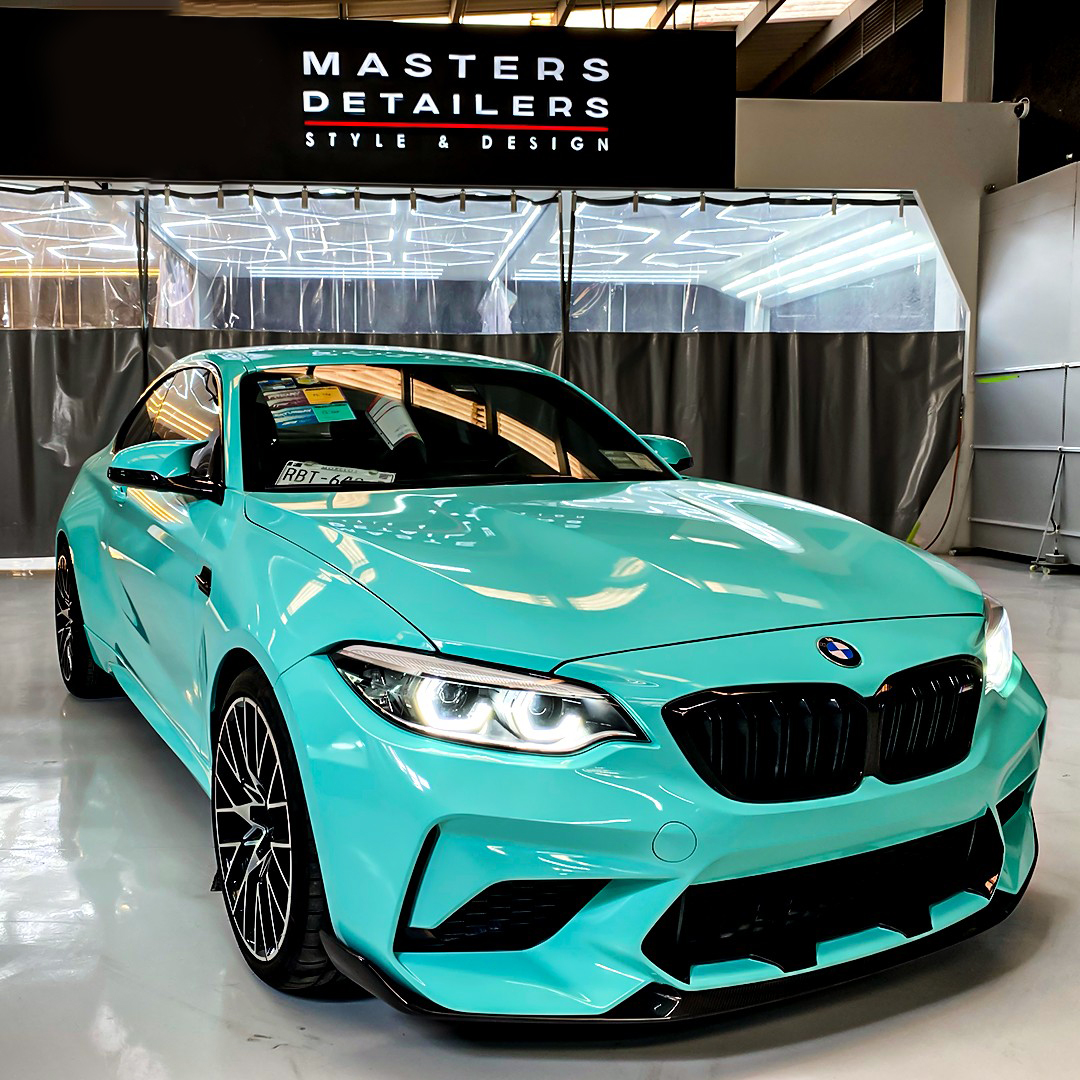 Ravoony Plus PET Glossy Tiffany Blue Car Vinyl Wrap