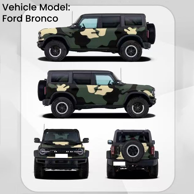 Time-Limited Sale Ravoony Plus Dolph Camo Wrap For Ford Mustang Customized