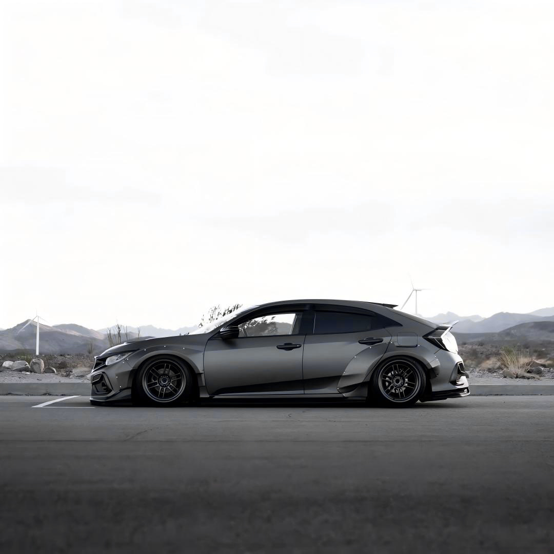 Ravoony Plus Ultimate Flat Night Grey Car Vinyl Wrap