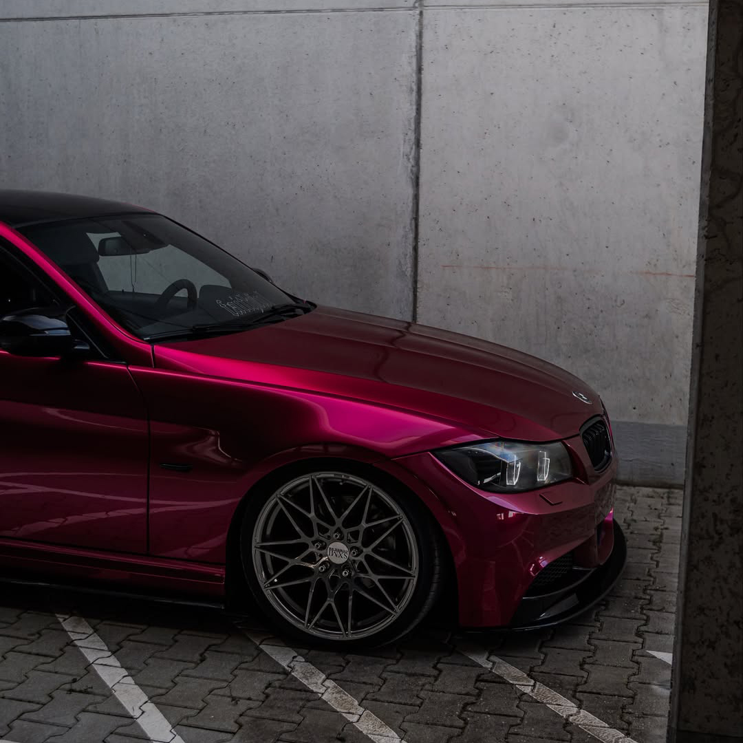 Ravoony Plus PET Glossy Metallic Rubellite Purple Vinyl Wrap