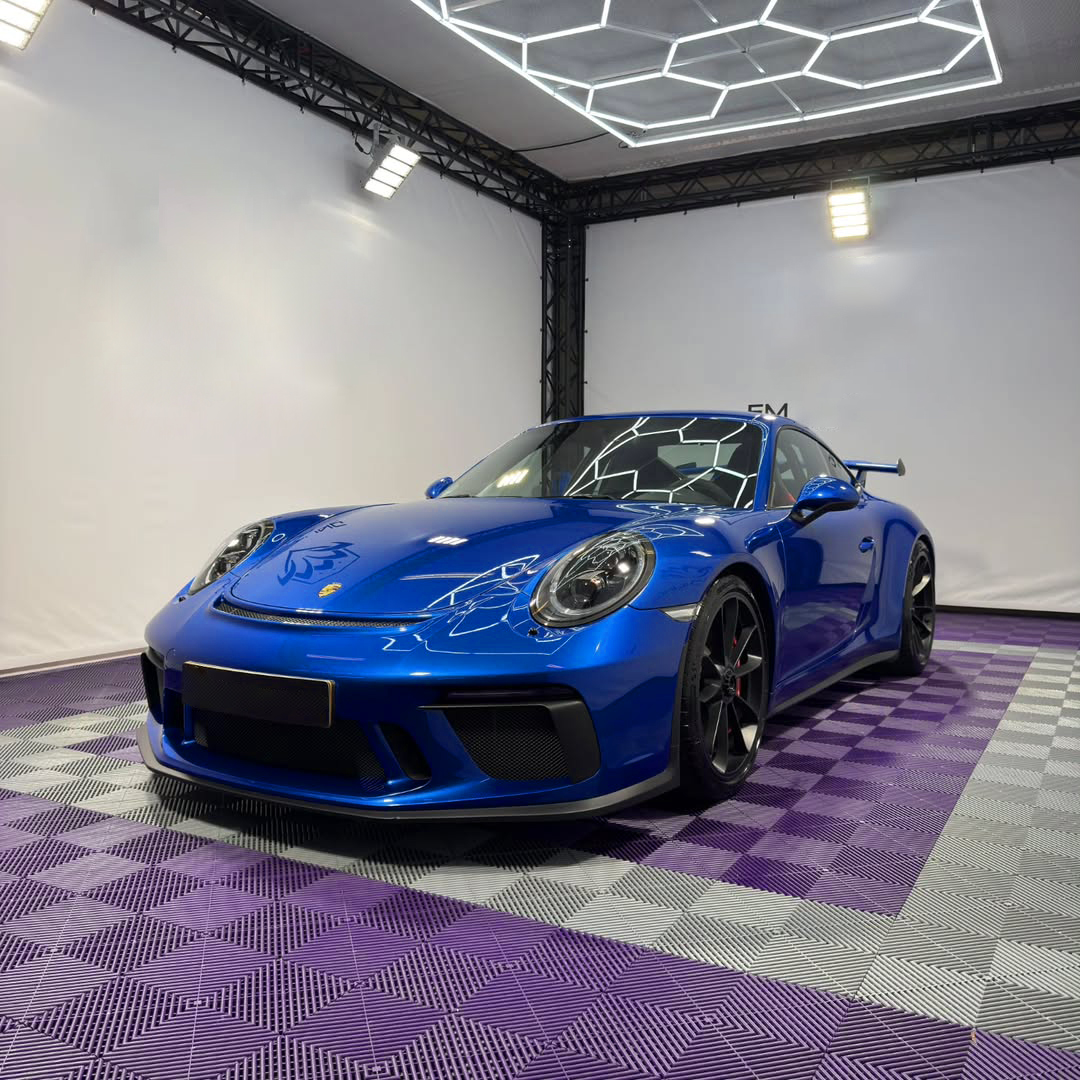 Ravoony Plus PET Tesla Gloss Deep Blue Vinyl Car Wrap
