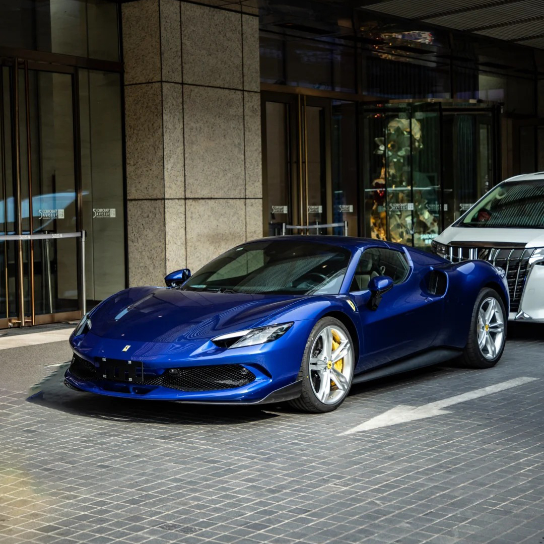 Ravoony Plus PET Tesla Gloss Deep Blue Vinyl Car Wrap