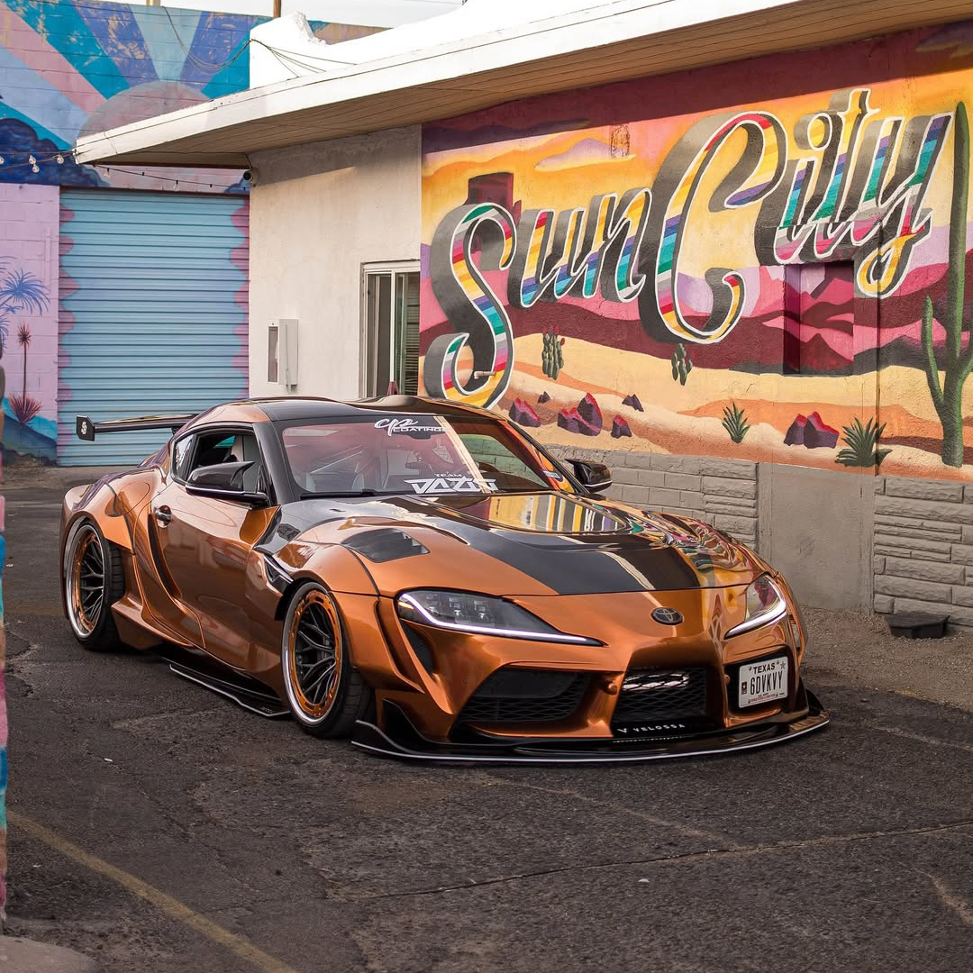 Ravoony Plus PET Glossy Metallic Copper Car Wrap