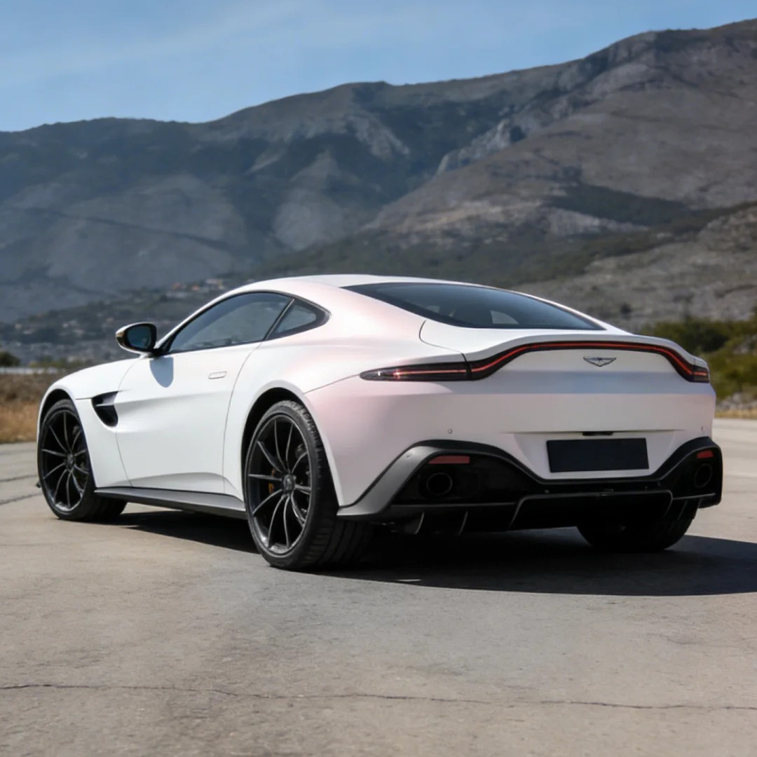 Ravoony Plus PET Matte White To Pink Car Vinyl Wrap