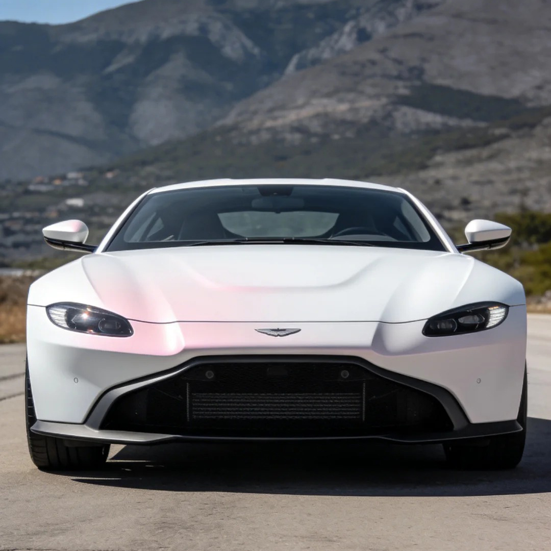 Ravoony Plus PET Matte White To Pink Car Vinyl Wrap