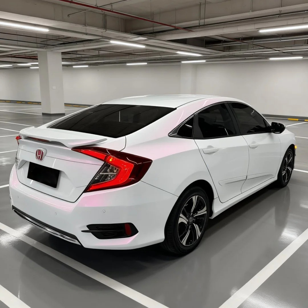 Ravoony Plus PET Matte White To Pink Car Vinyl Wrap