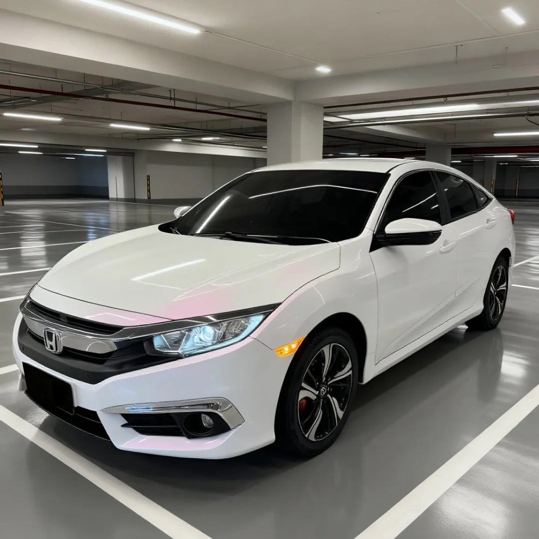 Ravoony Plus PET Matte White To Pink Car Vinyl Wrap