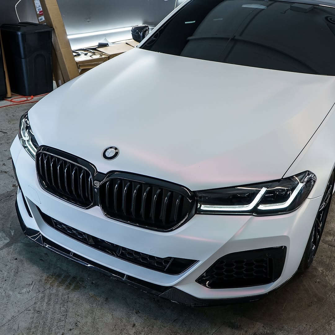 Ravoony Plus PET Matte White To Pink Car Vinyl Wrap