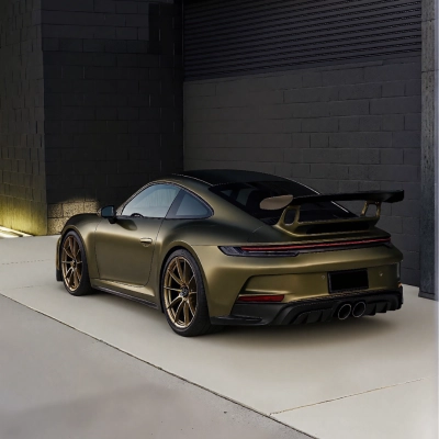 Ravoony Pro TPU Satin Gold Green Color PPF Film 02