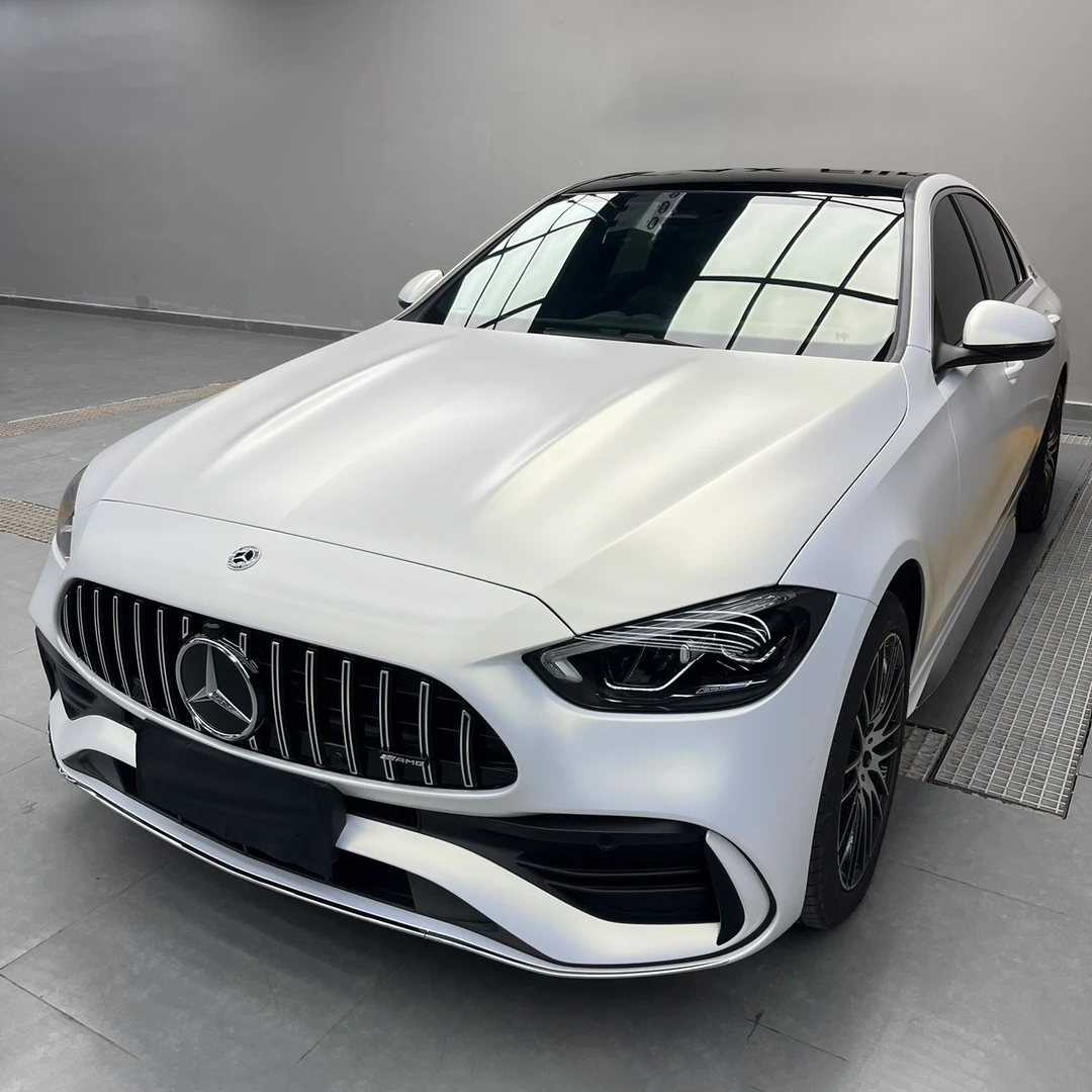    Ravoony Plus Satin Ceramic White to Gold Car Wrap