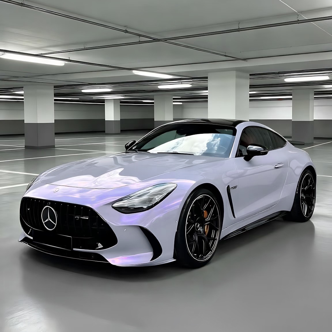 Ravoony Plus PET Technological Grey To Purple Car Wrap