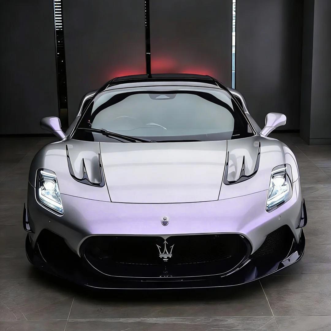Ravoony Plus PET Technological Grey To Purple Car Wrap
