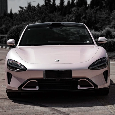 Ravoony Plus Gloss Macaron Peach Pink Vinyl Car Wrap 02