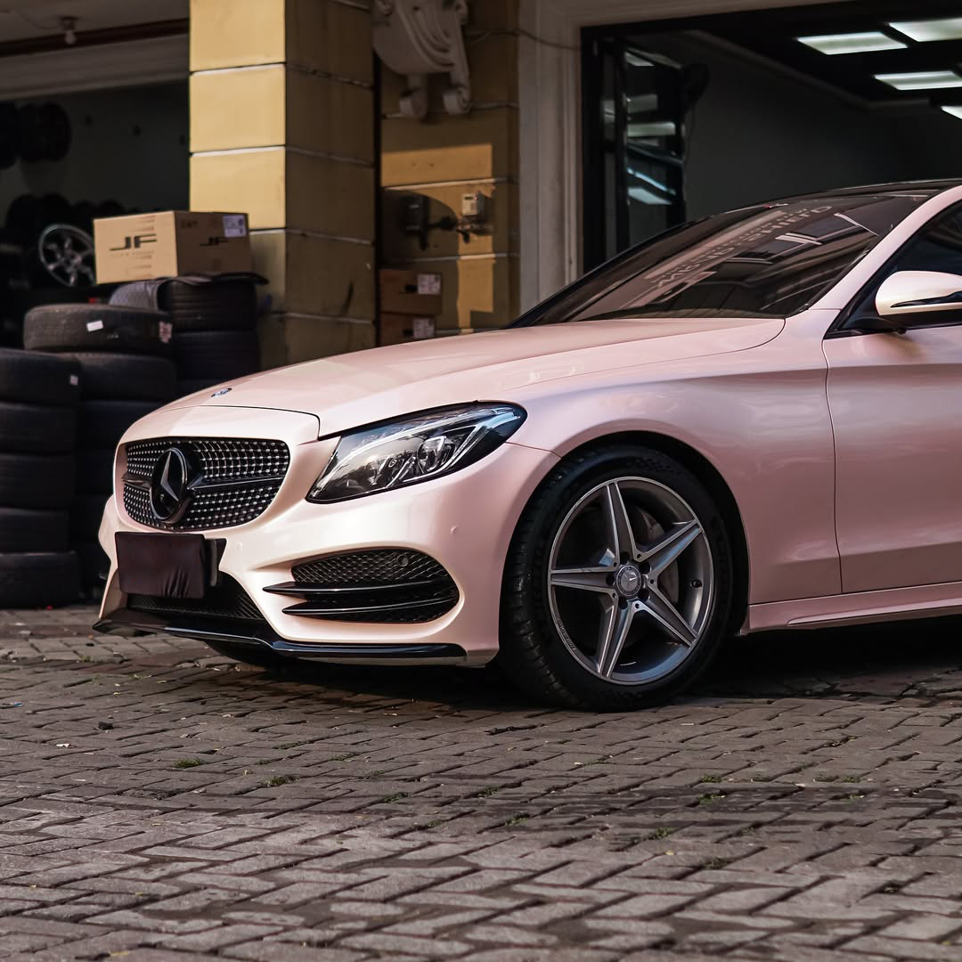 Ravoony Plus Gloss Macaron Peach Pink Vinyl Car Wrap