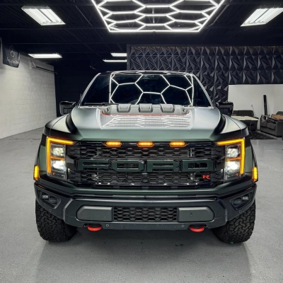 Ravoony Plus PET Matte Emerald Green Car Vinyl Wrap 02