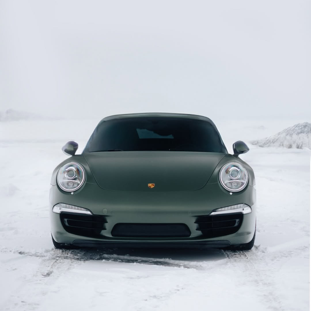 Ravoony Plus PET Matte Emerald Green Car Vinyl Wrap